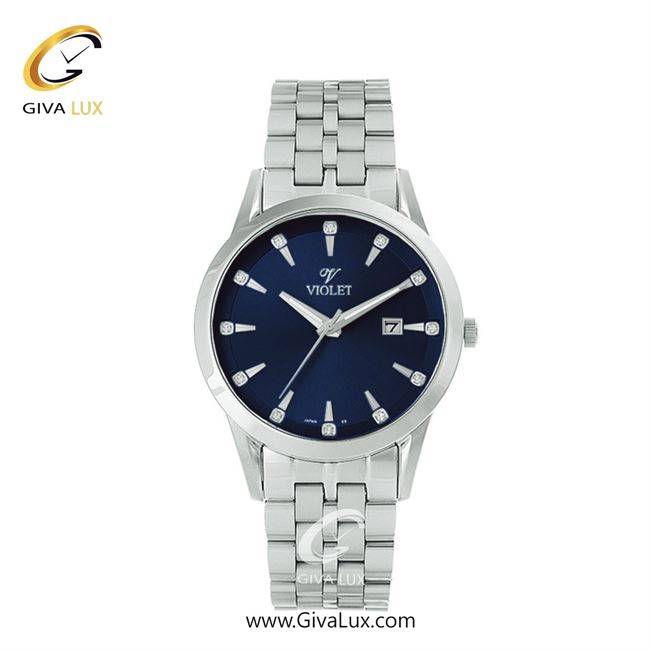 ساعت مچی اورجینال زنانه ویولت VIOLET نقره ای | نقره ای| سرمه ای| کد رفرنس 0577